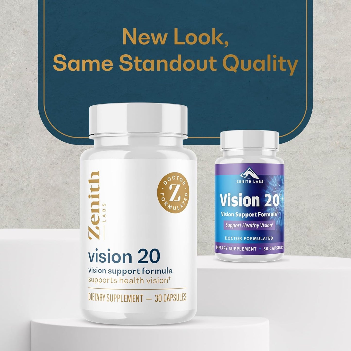 Zenith Labs Vision 20 Eye Vitamins - Carotenoid Blend with Lutein, Zeaxanthin, and Bilberry Extract - Promotes Eye Health and Reduces Eye Strain - Pack of 3
