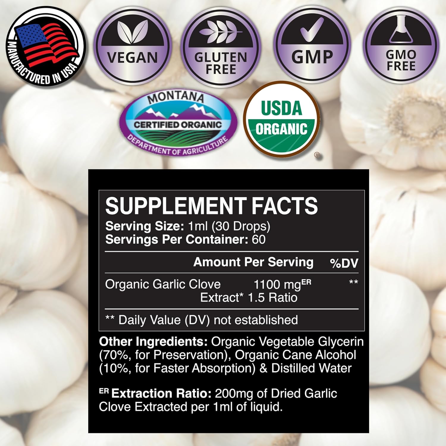 Zenmen Body Odor Supplement and Garlic Tincture Bundle for Overall Wellness