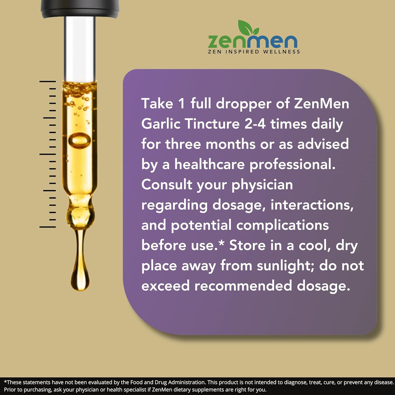 Zenmen Body Odor Supplement and Garlic Tincture Bundle for Overall Wellness
