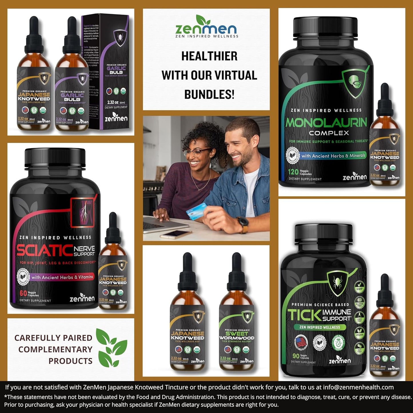 Zenmen Japanese Knotweed Tincture 240ml - Premium USDA Organic, 3rd Party Tested, High Resveratrol - Immune Support - Made in USA