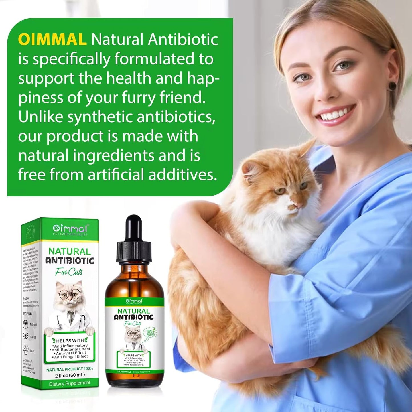 Zenpaws Pet Antibiotic: Natural Healing Aid for Cats- Skin Repair for Wounds, Sores, and Abrasions, Itch Relief