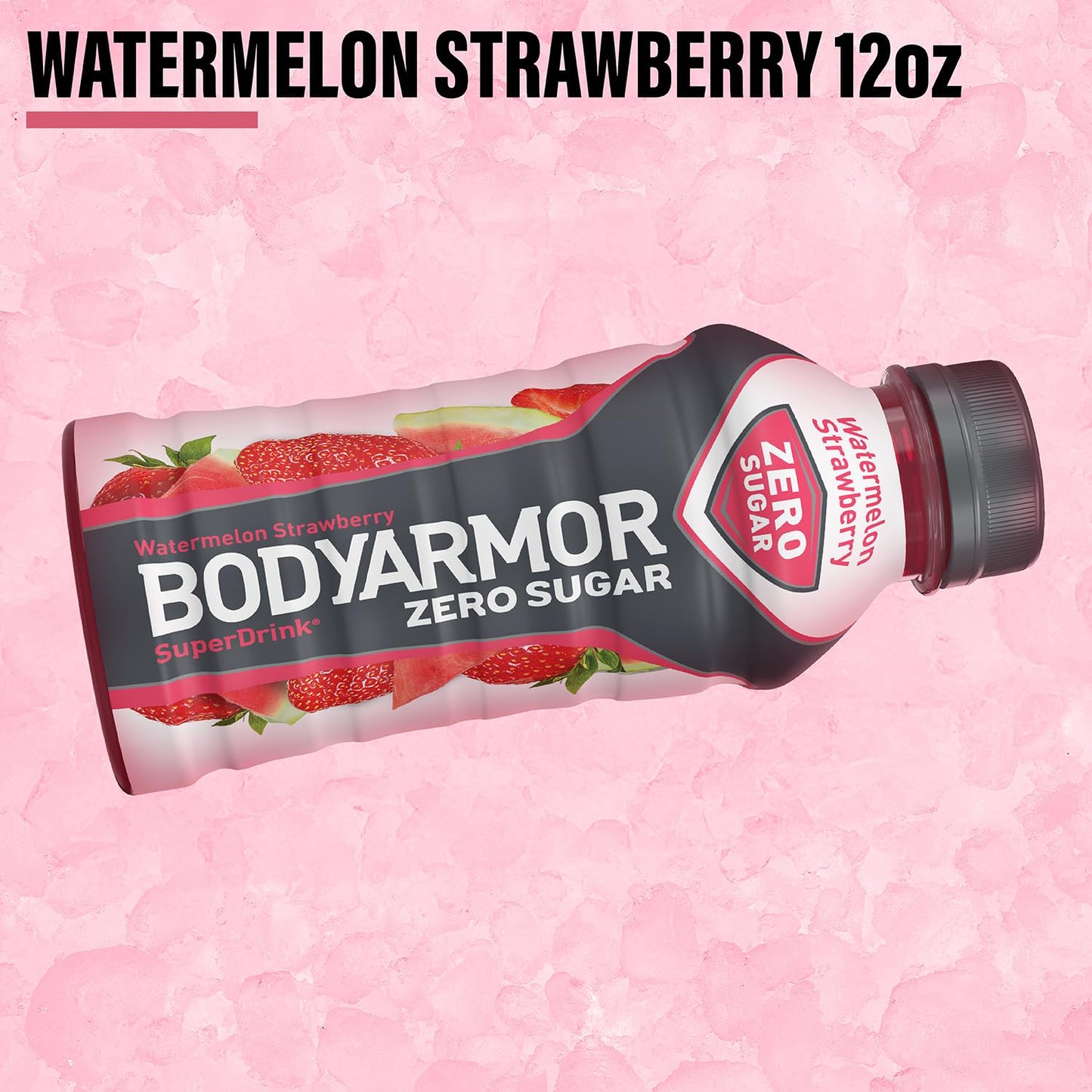 Zero Sugar Watermelon Strawberry Sports Drink - Low-Calorie Hydration with Natural Flavors and Electrolytes - 12 fl oz (Pack of 8)
