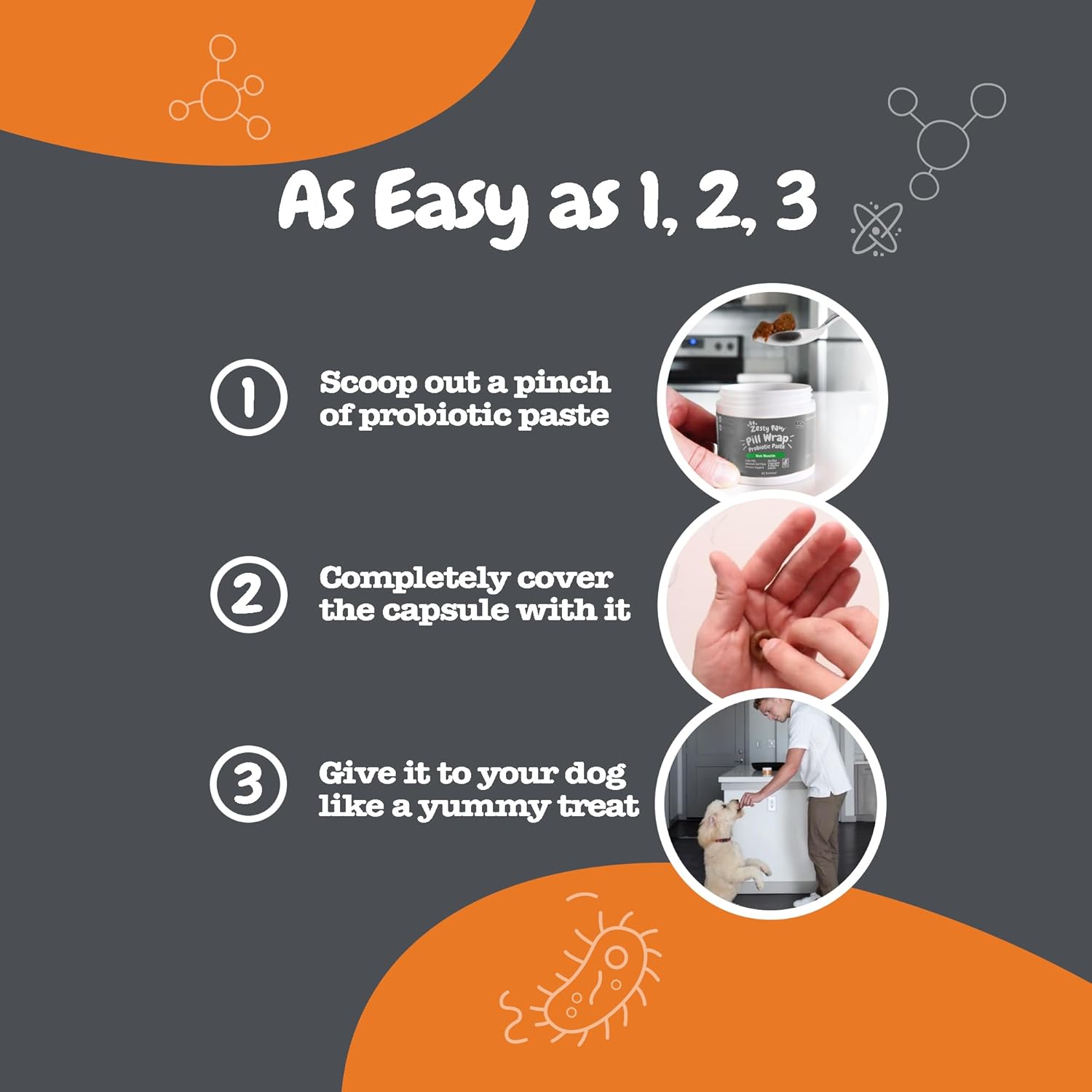 Zesty Paws Niagen Supplement for Dogs - Supports Healthy Aging, Muscle Recovery, Energy, and Cellular Health - 60 Capsules