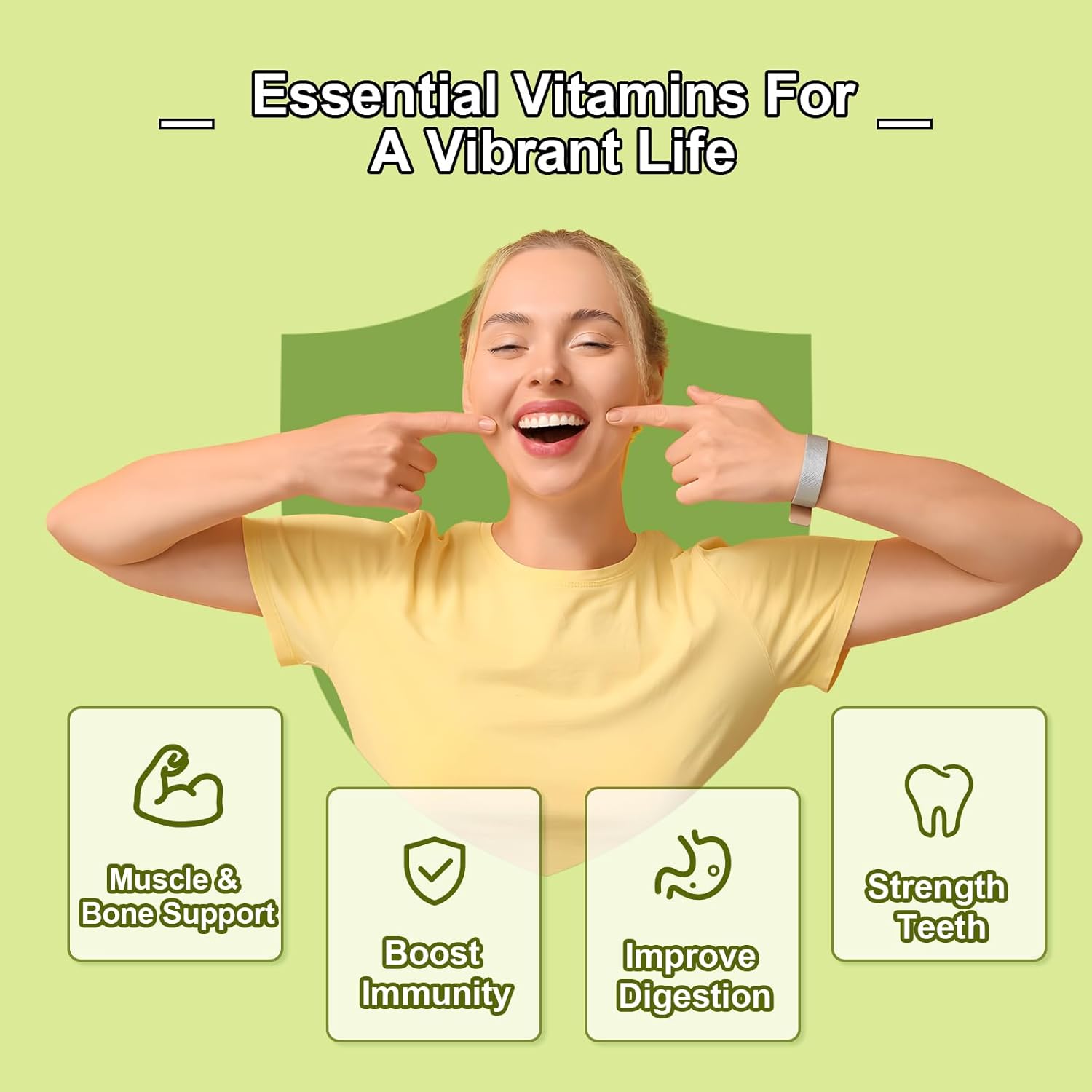 Zetelixia Adult Vitamin D3 K2 Gummies - 5000 IU D3, 120mcg K2 (MK7), Sugar-Free with B6, C, Zinc - 60 Count for Bone, Teeth, Muscle & Immunity Support