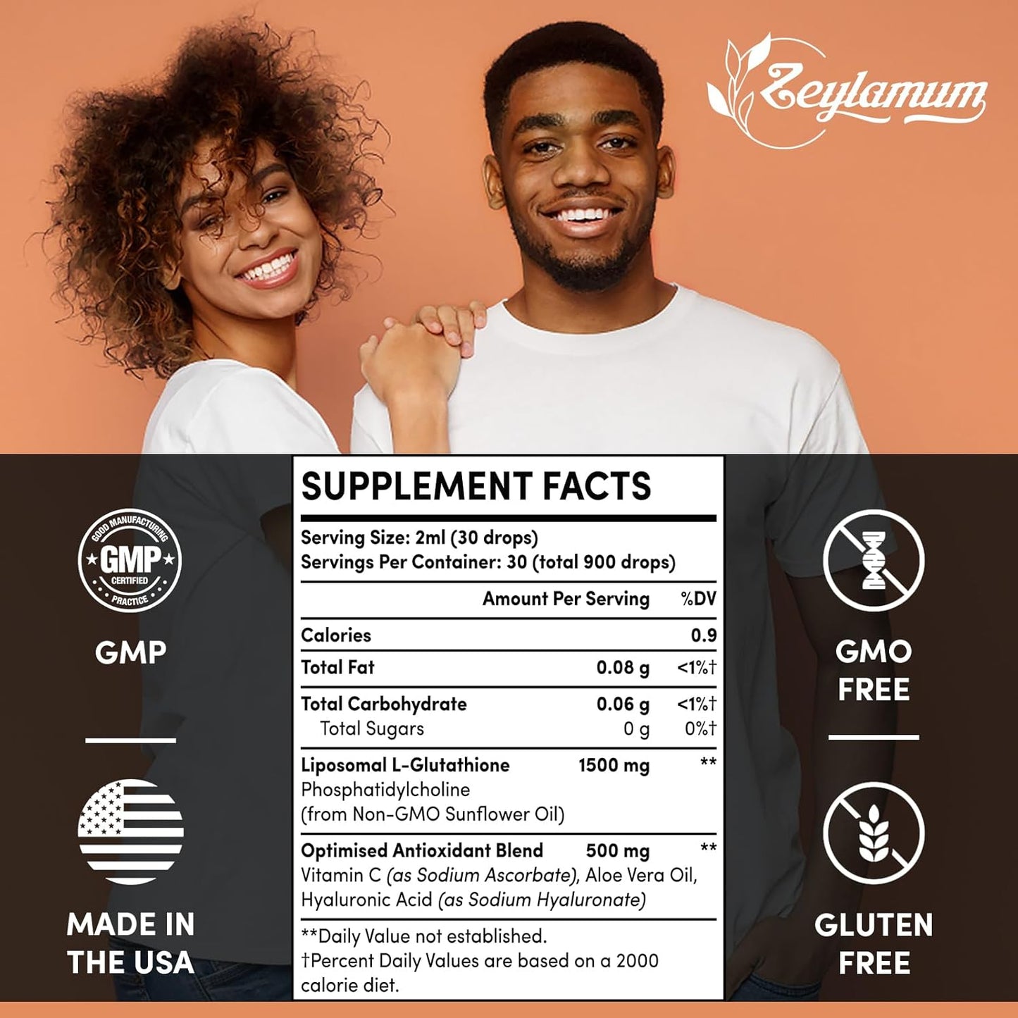 Zeylamum Liposomal Glutathione Bundle - 2400 MG Capsules & 2000 MG Liquid - Antioxidant, Energy Boost, Immune Support, Anti-Aging Formula