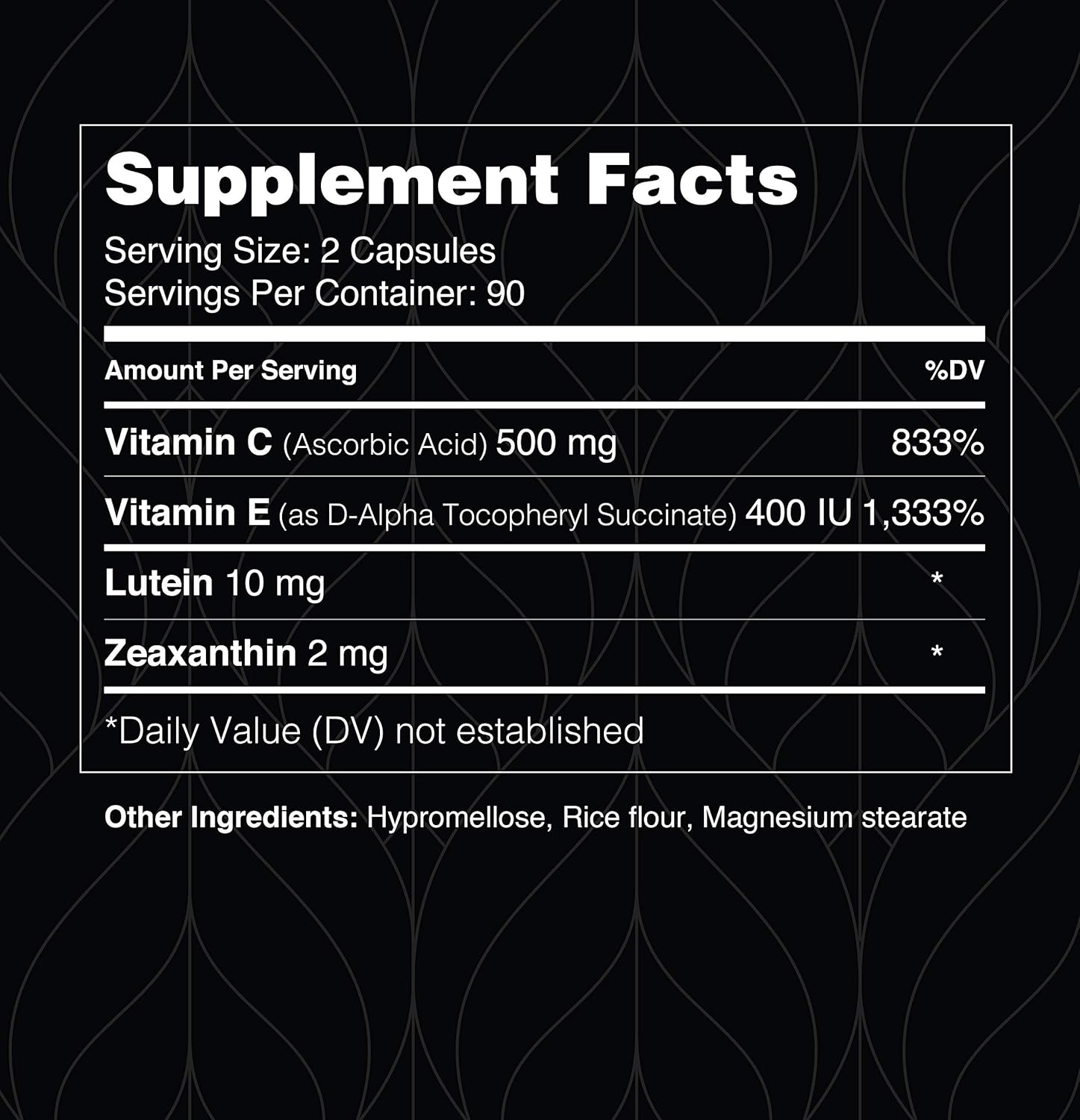 Zinc-Free AREDS 2 Eye Health Supplement - 3 Month Supply - Derived from Areds II Research, Zinc Excluded