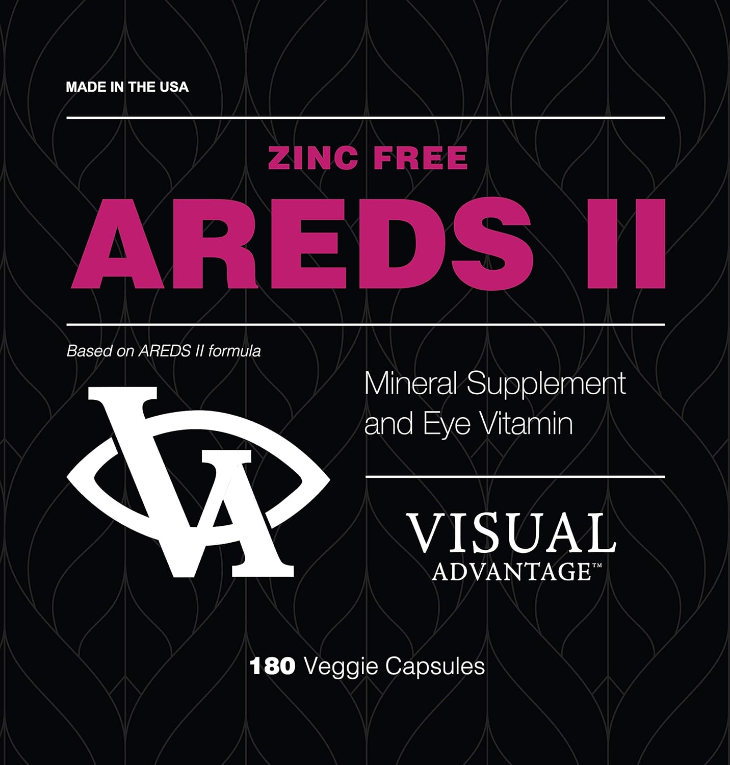 Zinc-Free AREDS 2 Eye Health Supplement - 3 Month Supply - Derived from Areds II Research, Zinc Excluded