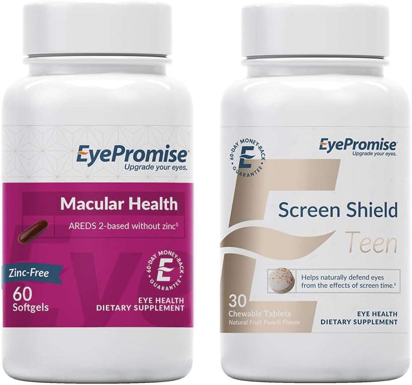 Zinc-Free EyePromise Macular Health Teen Chewable Vitamins with Screen Shield Formula