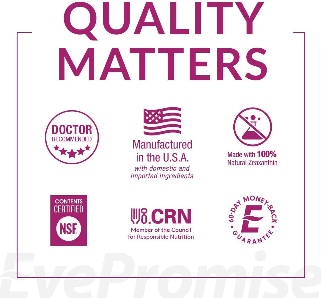 Zinc-Free EyePromise Macular Health Teen Chewable Vitamins with Screen Shield Formula