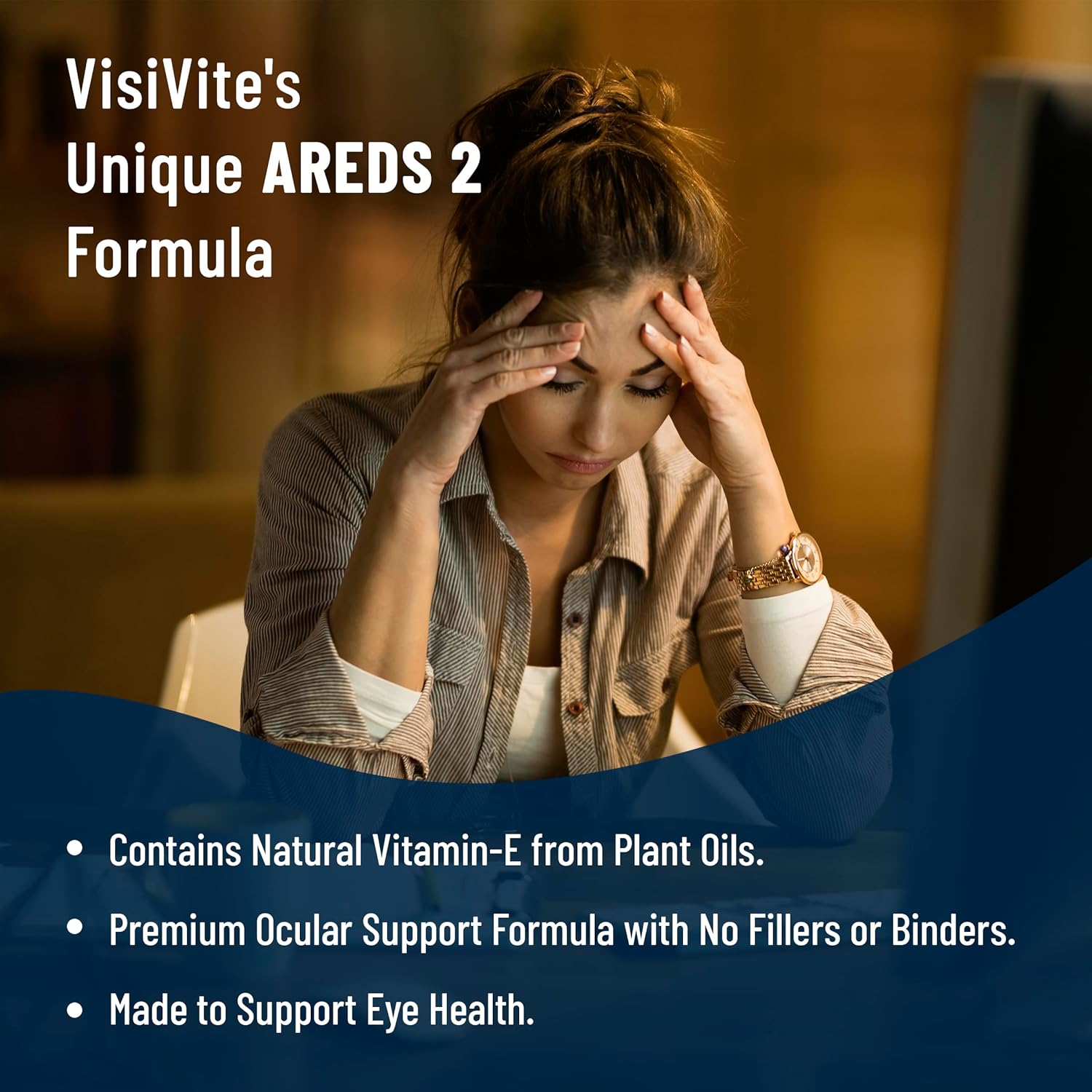 Zinc-Free VisiVite AREDS 2 Eye Vitamins with Zeaxanthin and Lutein - Soy-Free VCaps - No Zinc or Copper