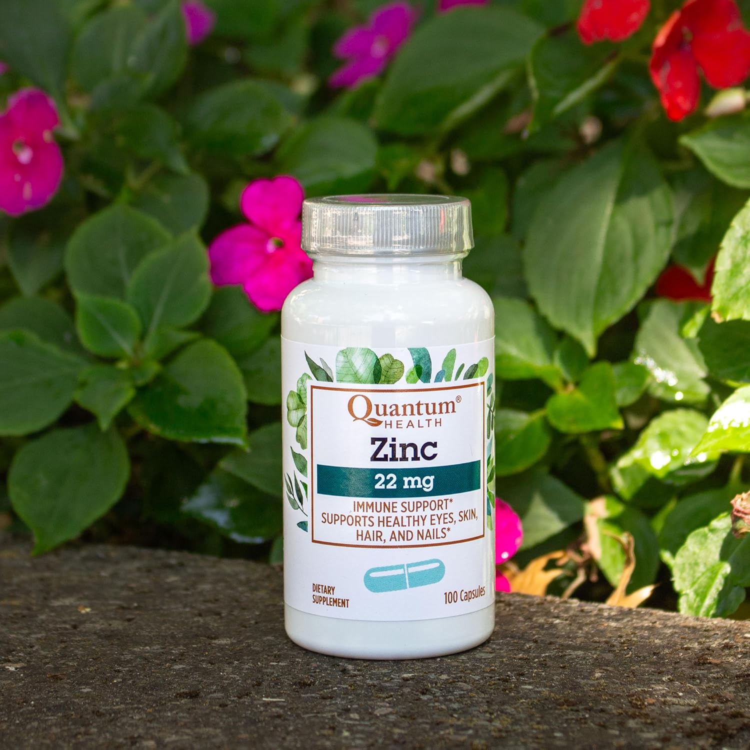 Zinc Gluconate 22mg Daily Immunity Support Supplement for Women & Men - Energy Boost, Healthy Eyes, Hair, Skin & Nails - 100 Capsules