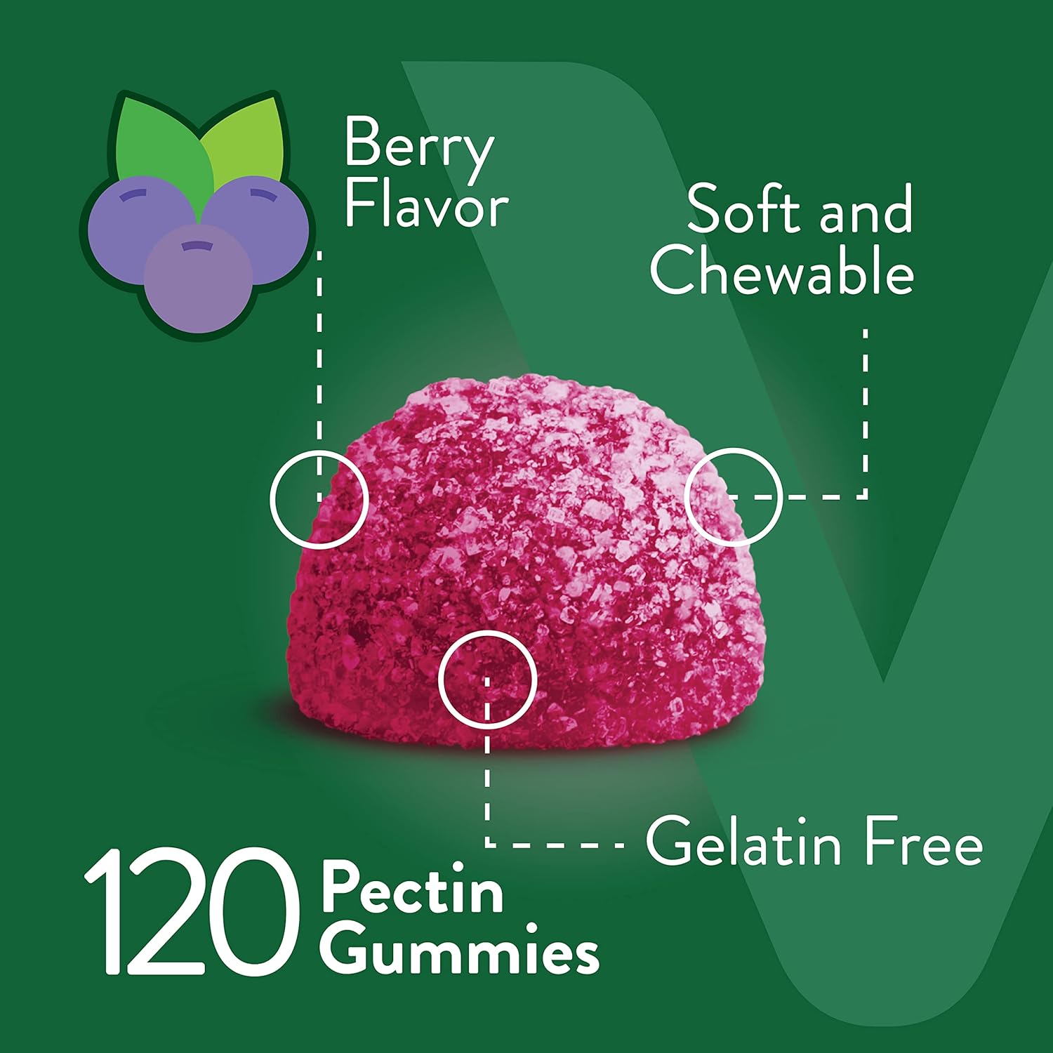Zinc Gummies for Adults and Teens - 50mg - Immune & Antioxidant Support - Vegan Berry Flavored Supplement