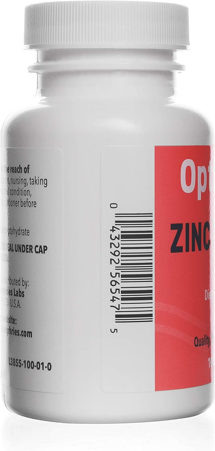 Zinc Sulfate 220mg Dietary Supplement Capsules - 100 Count by WELMATE