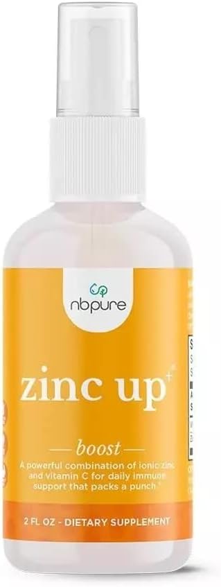 Zinc Up+ Liquid Spray with Vitamin C for Kids & Adults, 2 fl oz - nbpure