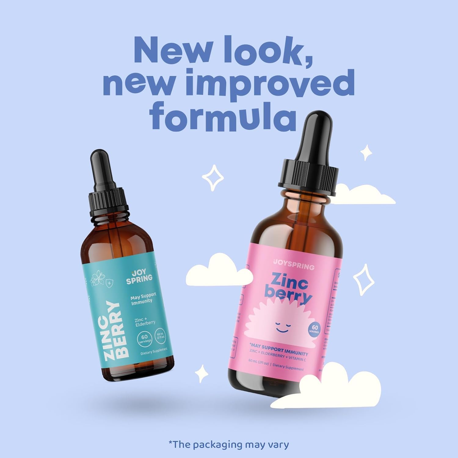 ZincBerry Kids Immune Support Drops with Elderberry Flavor - 2 fl oz Vitamin Supplement for Children 2-16+ Years