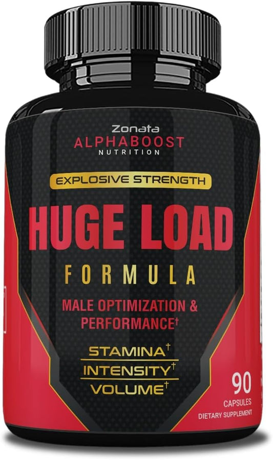 Zonata Huge Load Male Supplement, 90 Capsules - Advanced Formula for Enhanced Performance