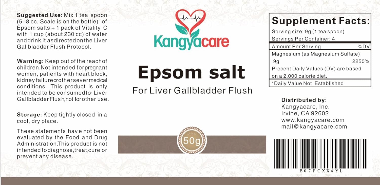 1-Night Liver and Gallbladder Cleanse for Detoxifying Liver, Gallbladder, and Bile Duct Tract & Colon - Kangyacare Liver Gallbladder Flush