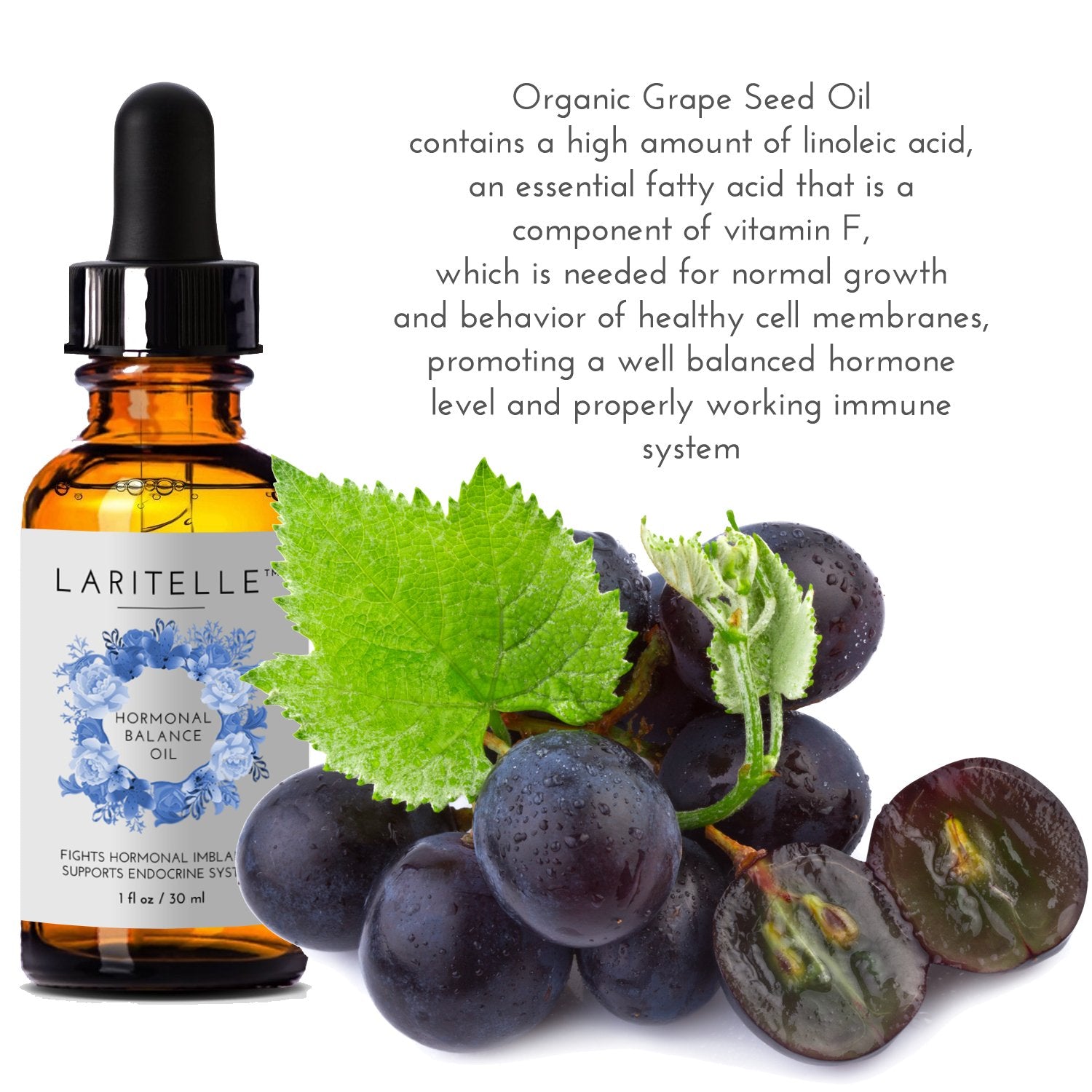 1 oz Laritelle Organic Hormonal Balance & Thyroid Support Treatment | Fights Hormonal Imbalance, Supports Endocrine System | Normalizes Thyroid Hormonal Imbalances | Rejuvenating, Age-Defying Formula