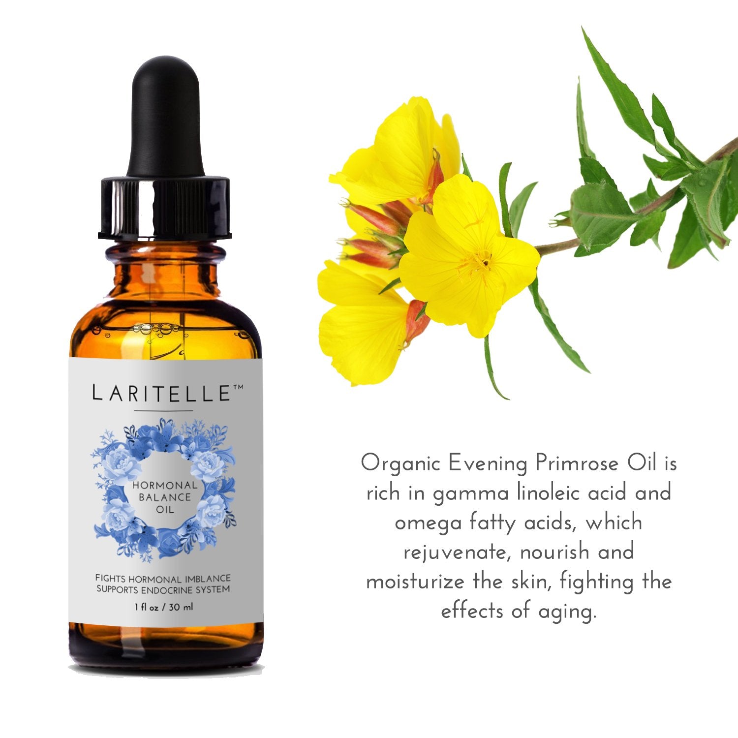 1 oz Laritelle Organic Hormonal Balance & Thyroid Support Treatment | Fights Hormonal Imbalance, Supports Endocrine System | Normalizes Thyroid Hormonal Imbalances | Rejuvenating, Age-Defying Formula