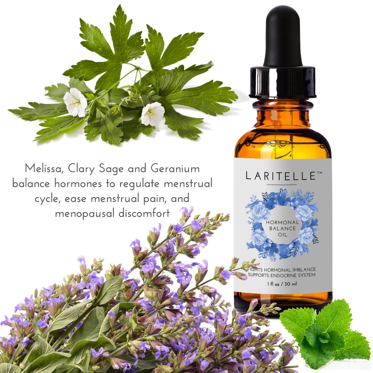 1 oz Laritelle Organic Hormonal Balance & Thyroid Support Treatment | Fights Hormonal Imbalance, Supports Endocrine System | Normalizes Thyroid Hormonal Imbalances | Rejuvenating, Age-Defying Formula