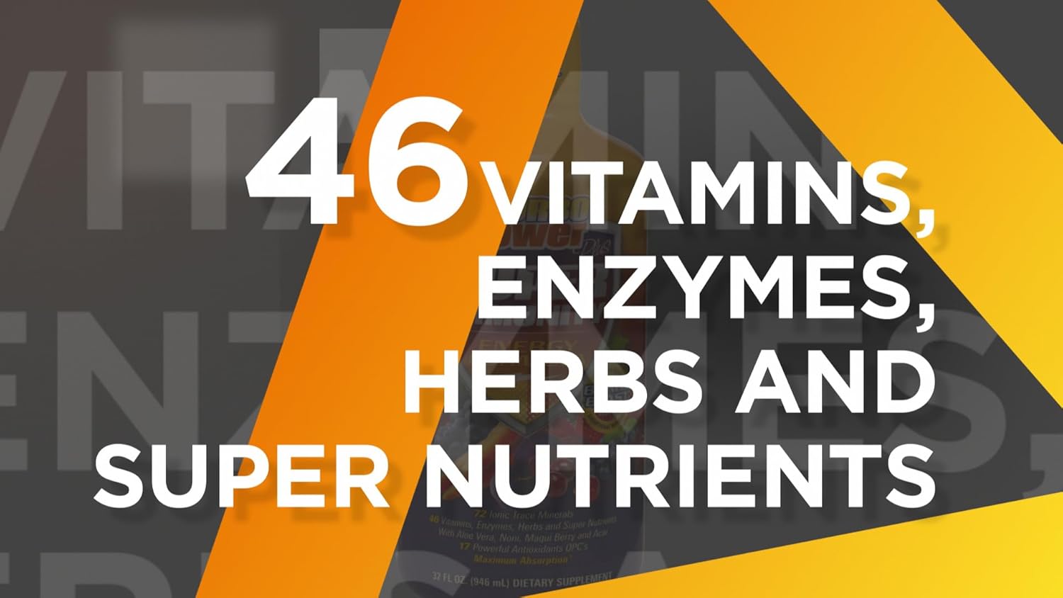 1 Oz Turbo Power Plus Immune Support Energy Formula with 17 Antioxidants, 47 Vitamins, Enzymes, D3, A, C, Zinc, Trace Minerals