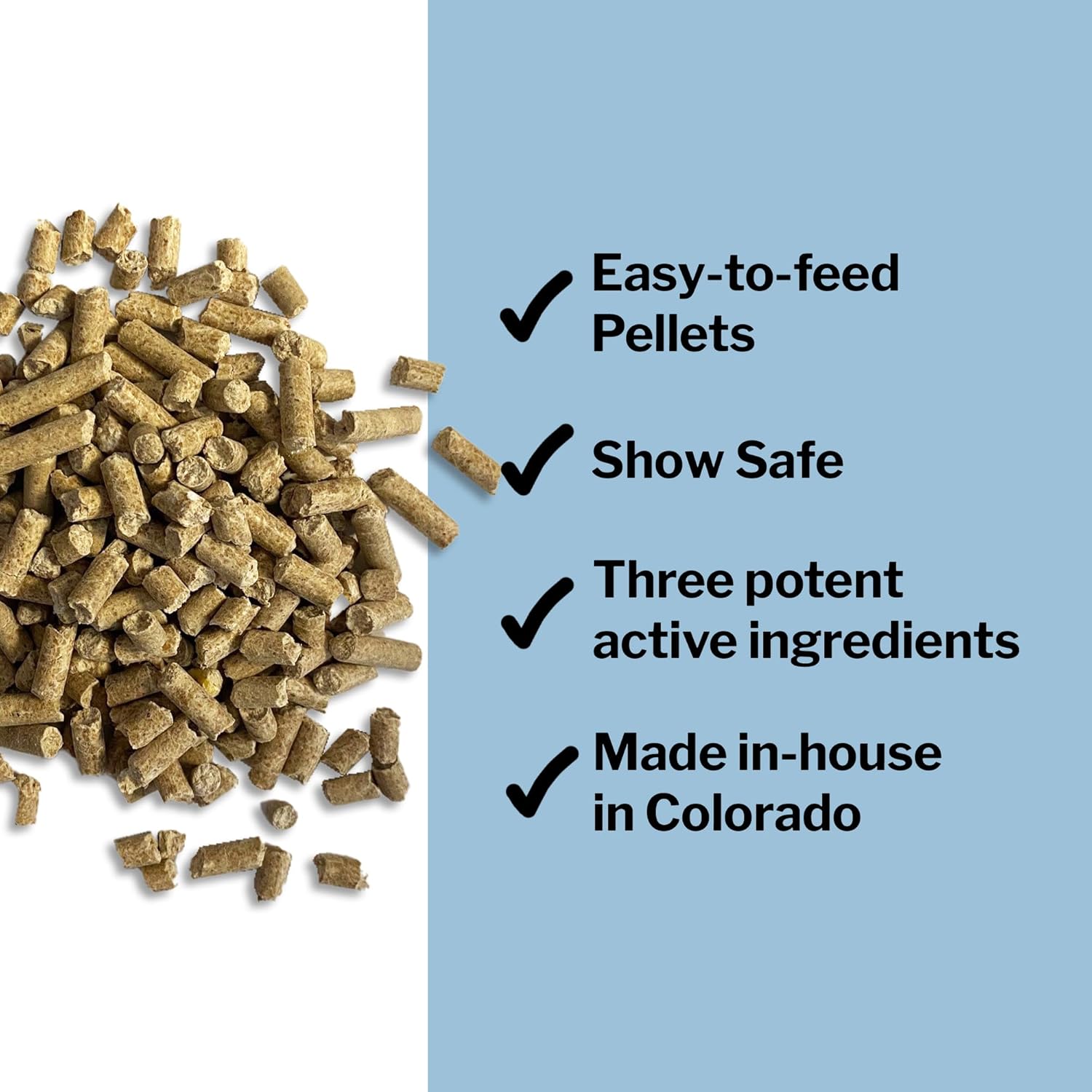 10 lb Bag of Formula 707 Calming Equine Supplement - 80 Servings - Anxiety Relief and Focus Support for Horses with L-Tryptophan, Thiamine, and Magnesium