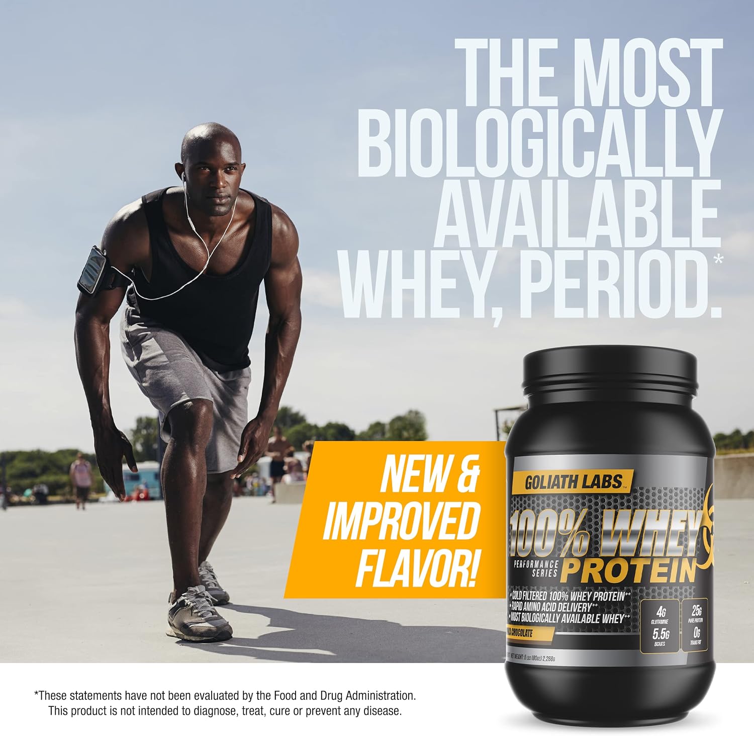 10 lb Goliath Labs Whey Protein Powder in Peanut Butter-Chocolate Flavor