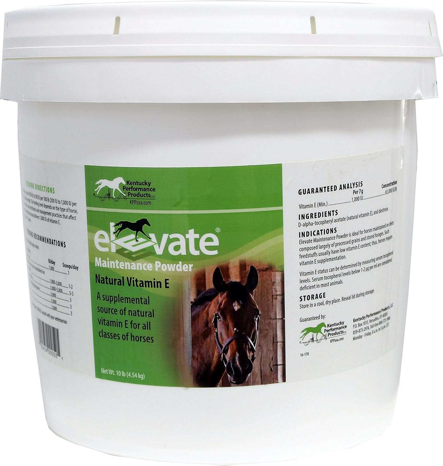 10 lb Kentucky Performance Products Elevate Maintenance Powder Vitamin E Supplement for Horses