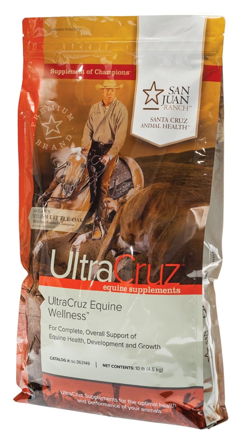 10 lb UltraCruz Equine Wellness Supplement Pellet - 33 Day Supply for Horses