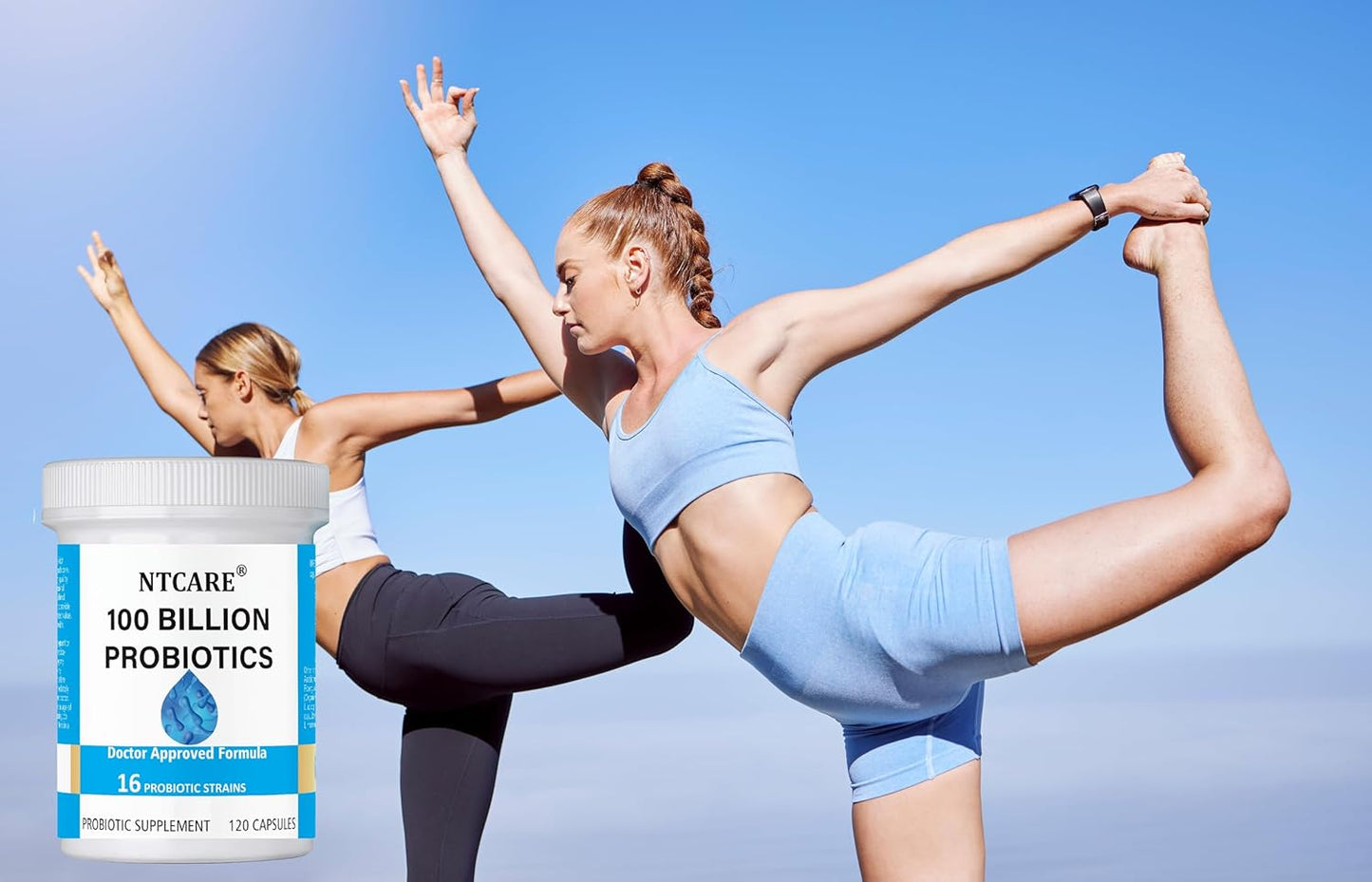 100 Billion Advanced Probiotic with 16 Strains and Prebiotics for Digestive Health - Supports Gut Health and Occasional Digestive Issues - Probiotics for Men and Women - 120ct