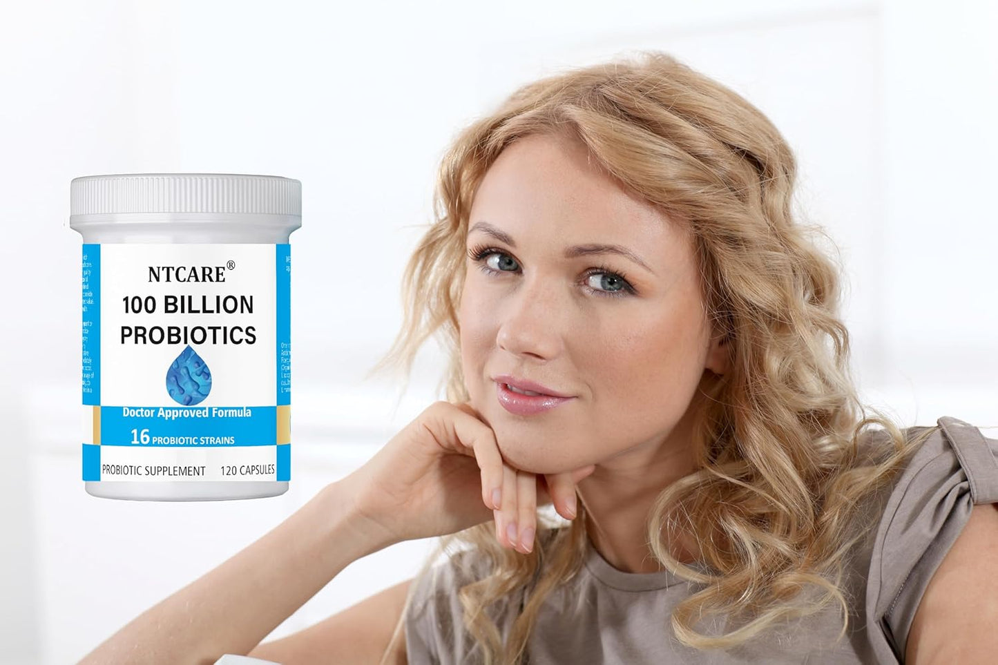 100 Billion Advanced Probiotic with 16 Strains and Prebiotics for Digestive Health - Supports Gut Health and Occasional Digestive Issues - Probiotics for Men and Women - 120ct
