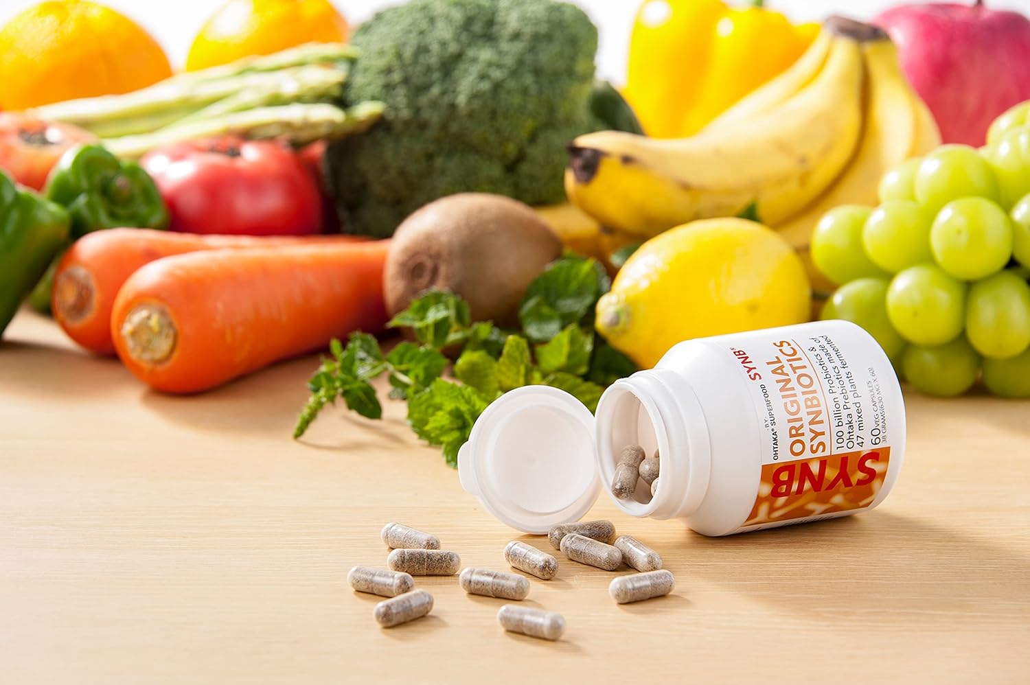 100 Billion CFU Probiotic with 47 Fermented Plants Japanese Prebiotic for Digestive Health and Immune Support
