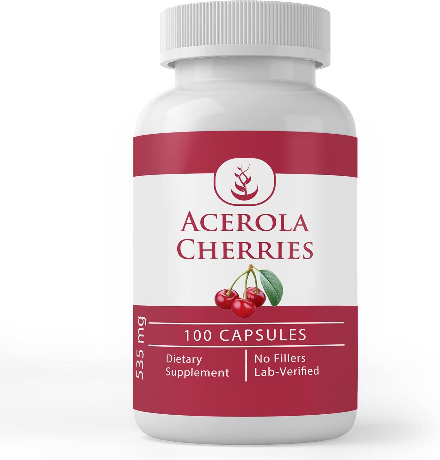 100 Capsules of Acerola Cherry with Pure Original Ingredients - Lab Verified, No Additives or Fillers