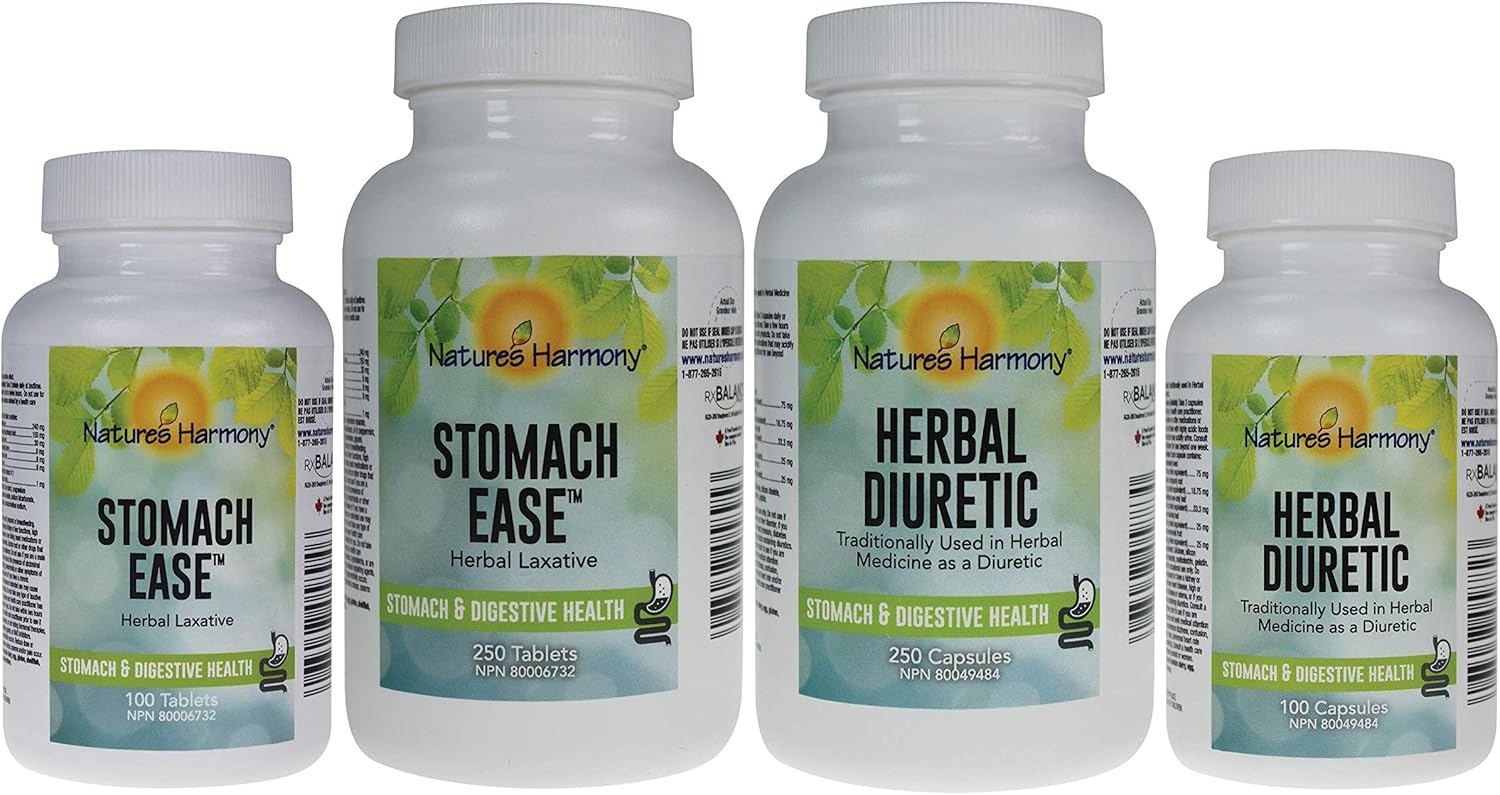 100 Capsules of Nature’s Harmony® Herbal Diuretic for Natural Water Balance and Urinary Health