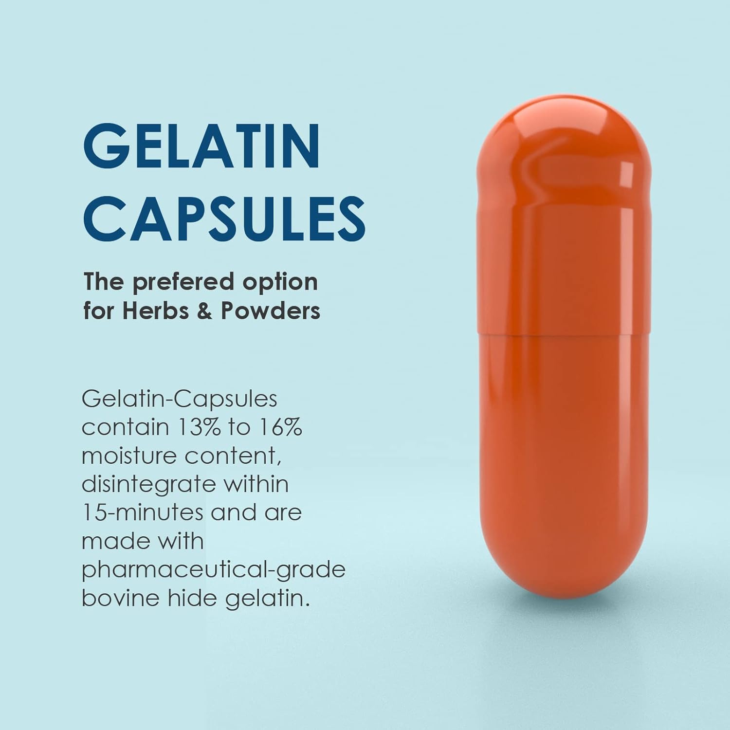 100 Count Size 00 Empty Gelatin Capsules by Capsule Depot