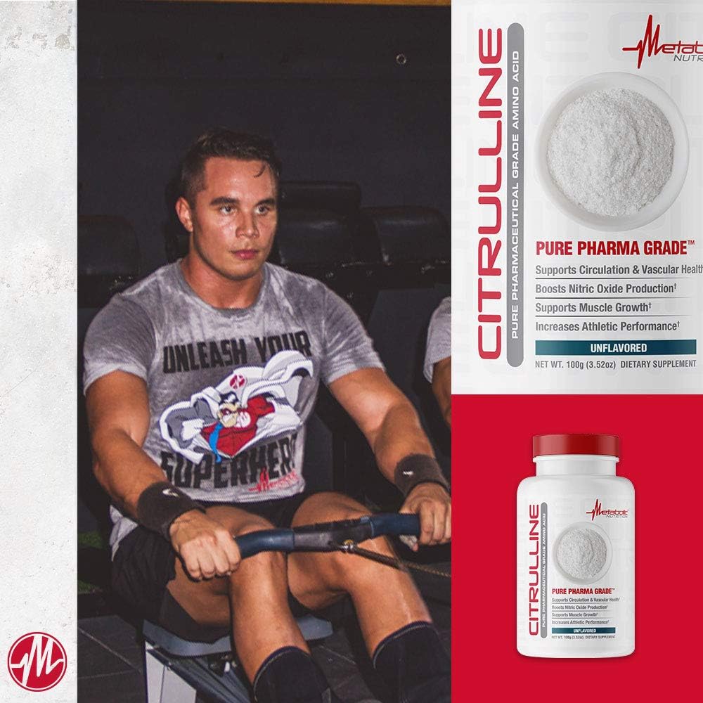 100 Grams of Metabolic Nutrition Citrulline Powder for Enhanced Metabolism