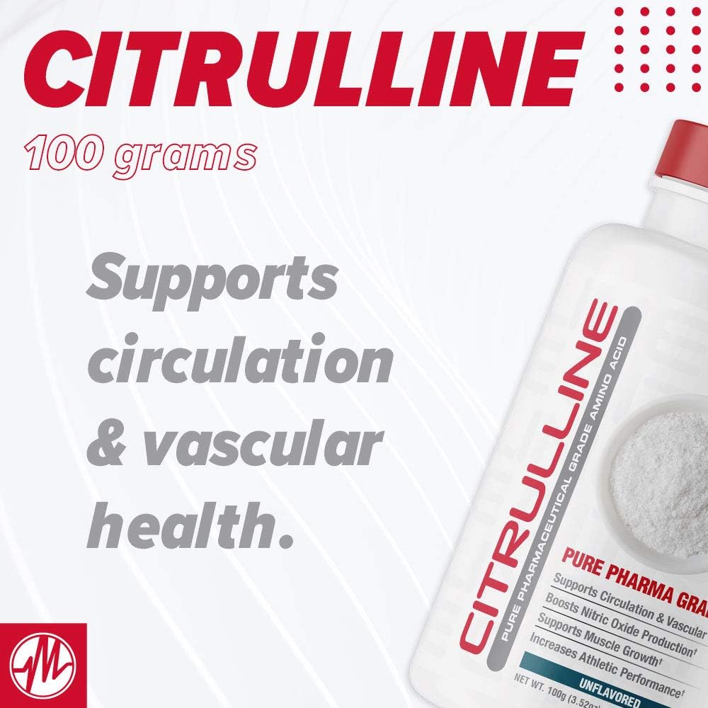 100 Grams of Metabolic Nutrition Citrulline Powder for Enhanced Metabolism