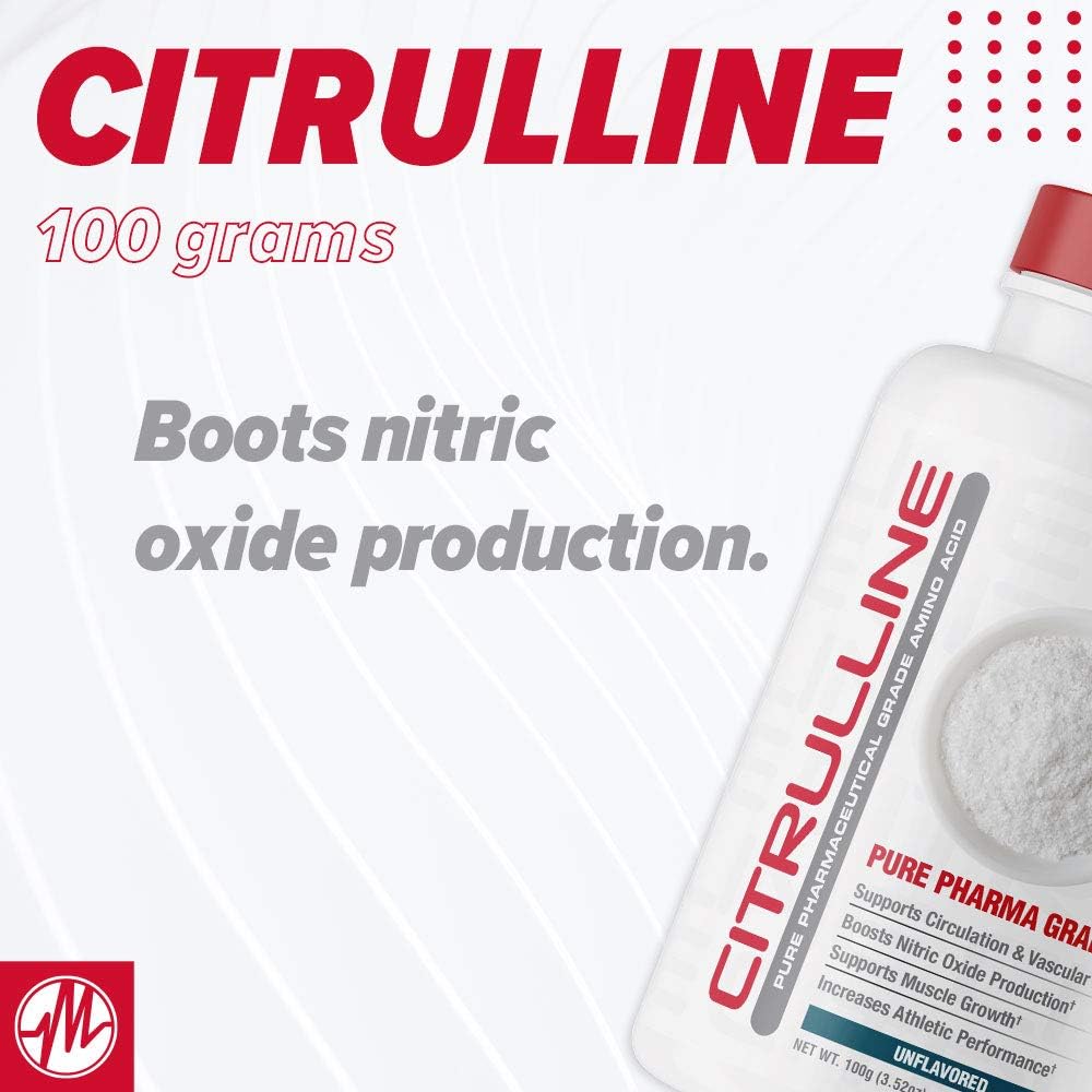 100 Grams of Metabolic Nutrition Citrulline Powder for Enhanced Metabolism
