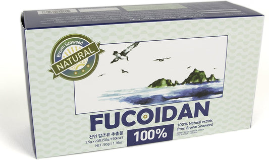 100% Natural Brown Seaweed Extract Fucoidan Pills - USFDA Approved - 50g (20 sachets)