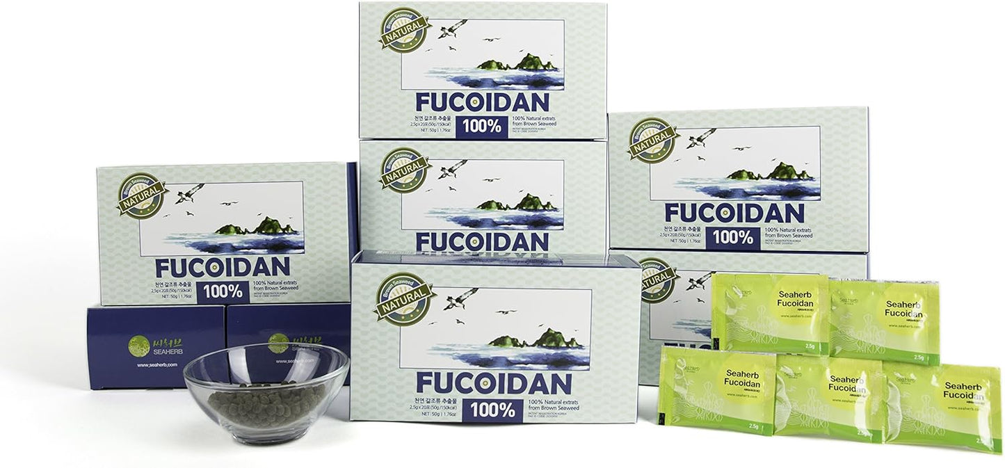 100% Natural Brown Seaweed Extract Fucoidan Powder - USFDA Approved - 50g