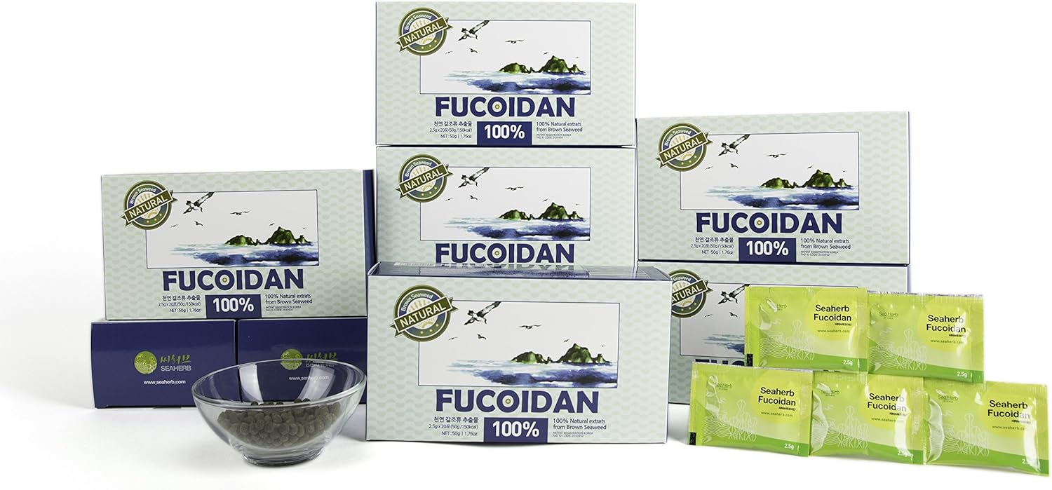 100% Natural Brown Seaweed Extract Fucoidan Powder - USFDA Approved - 50g