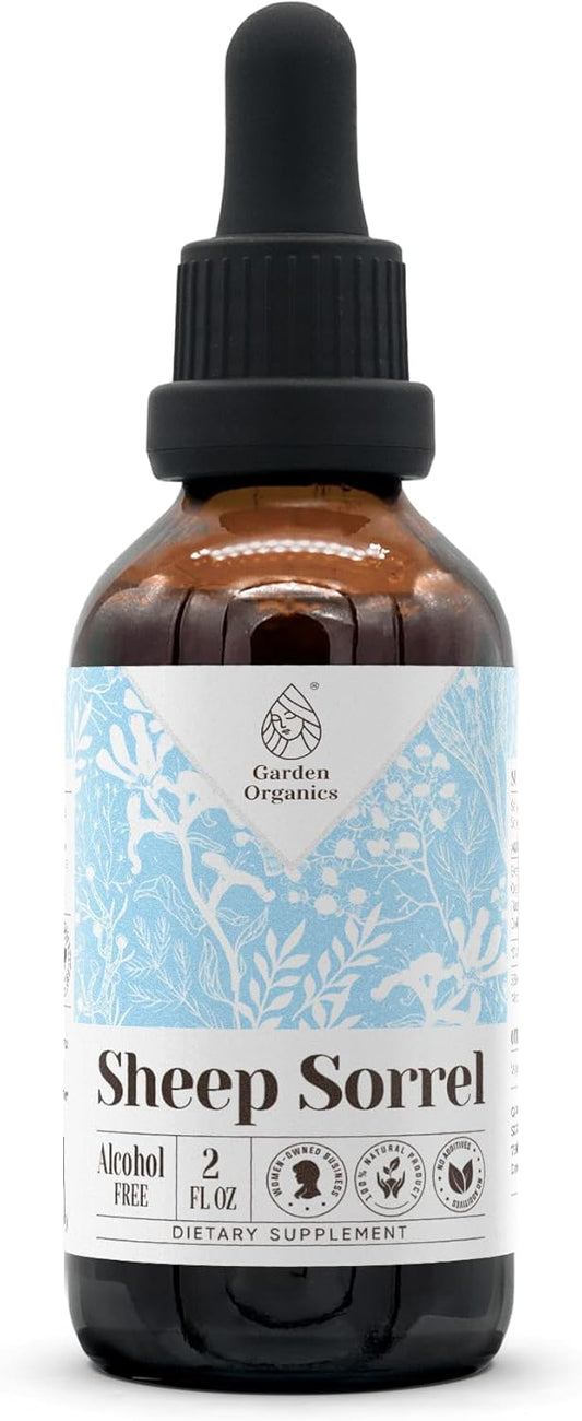 100% Organic Sheep Sorrel Tincture Extract, Alcohol-Free Immune Booster Liquid Drops (2 fl oz)
