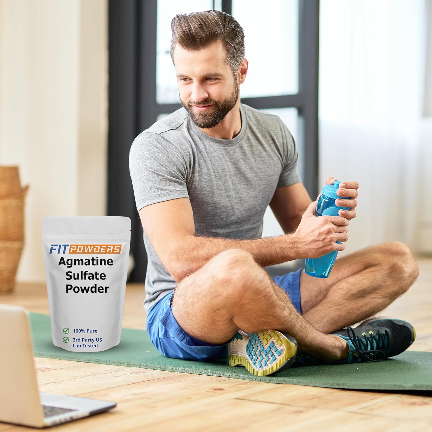 100% Pure Agmatine Sulfate Powder for Strength and Pump - Vegan and Gluten-Free - Multiple Sizes Available
