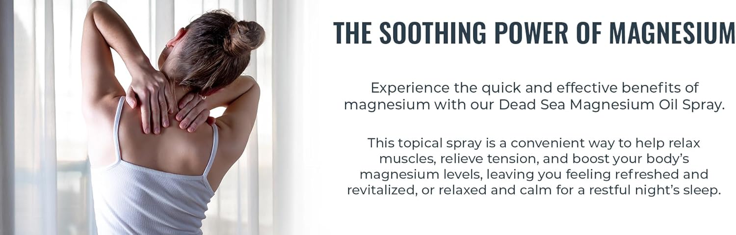 100% Pure Natural Elephant Dead Sea Magnesium Oil Spray | 4 fl oz (120ml) | Promotes Relaxation and Well-Being | Topical Use