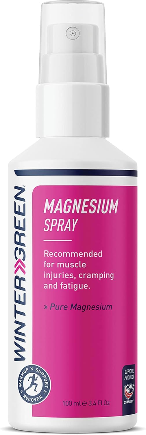 100% Pure Wintergreen Magnesium Spray - 3.4 Fl Oz (100 ml) Bottle