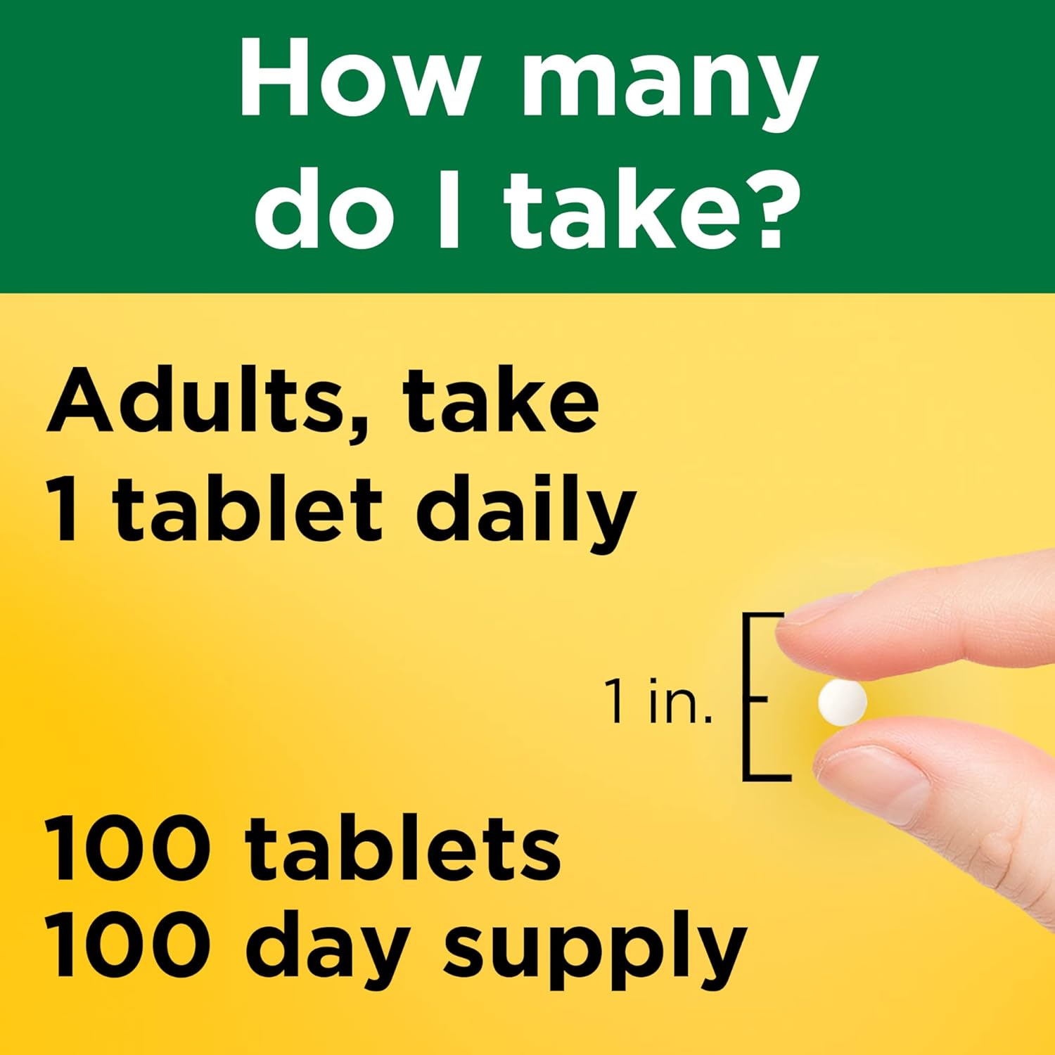 100 Tablets Nature Made Vitamin B1 100mg Dietary Supplement for Energy Metabolism - 100 Day Supply