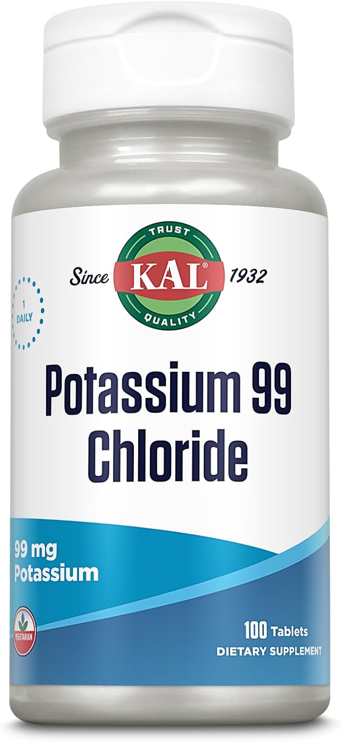 100 Tablets of KAL 99 Mg Potassium Chloride Supplement