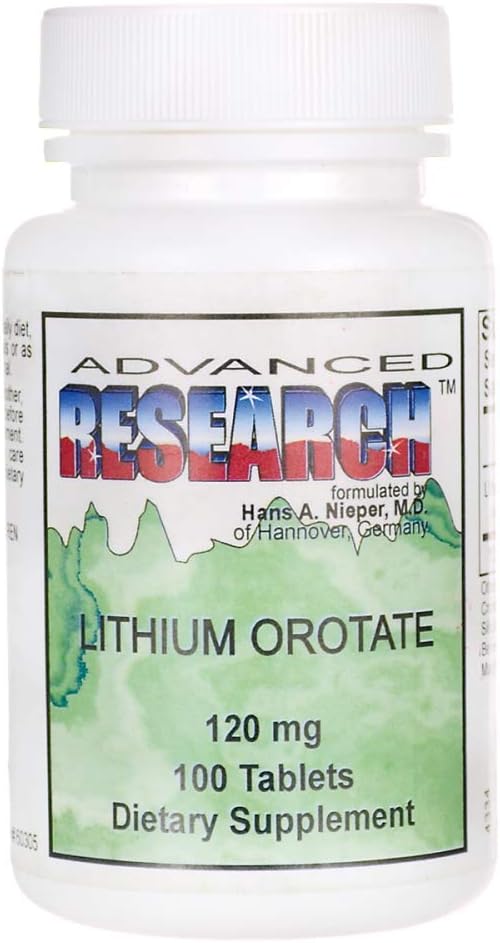 100 Tablets of LIJA Lithium Orotate for Improved Mental Health and Wellbeing