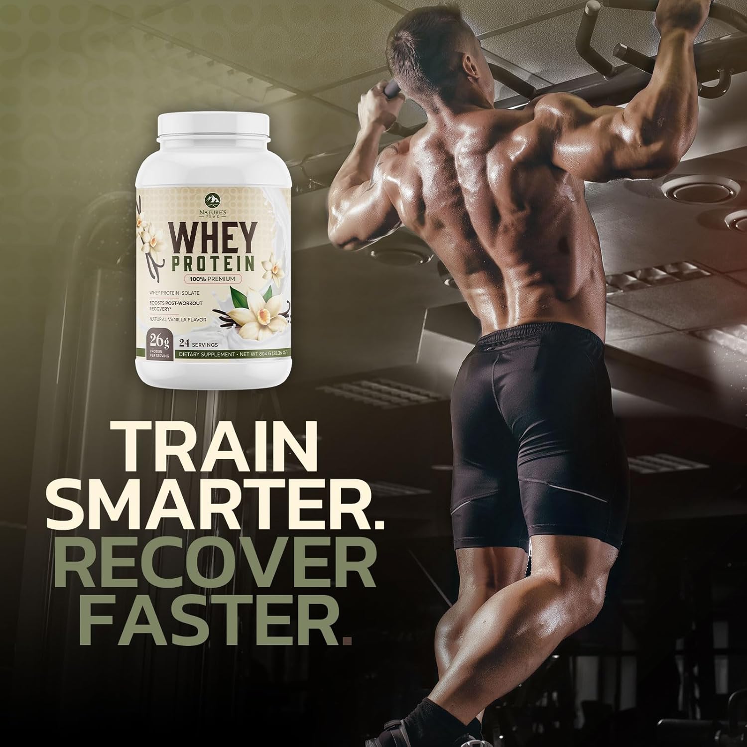 100% Whey Isolate Protein Powder with BCAAs for Immune Support, Gluten Free, French Vanilla Flavor - 24 Servings of Fast-Absorbing Nutrition