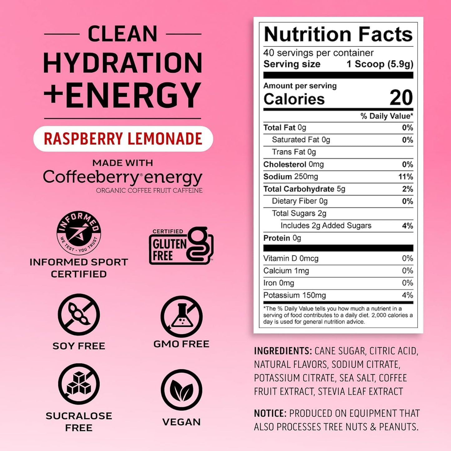 100% Whey Protein Powder in Chocolate Peanut Butter Flavor, 4 lb + Electrolytes for Energy & Hydration in Raspberry Lemonade Flavor, 40 Servings